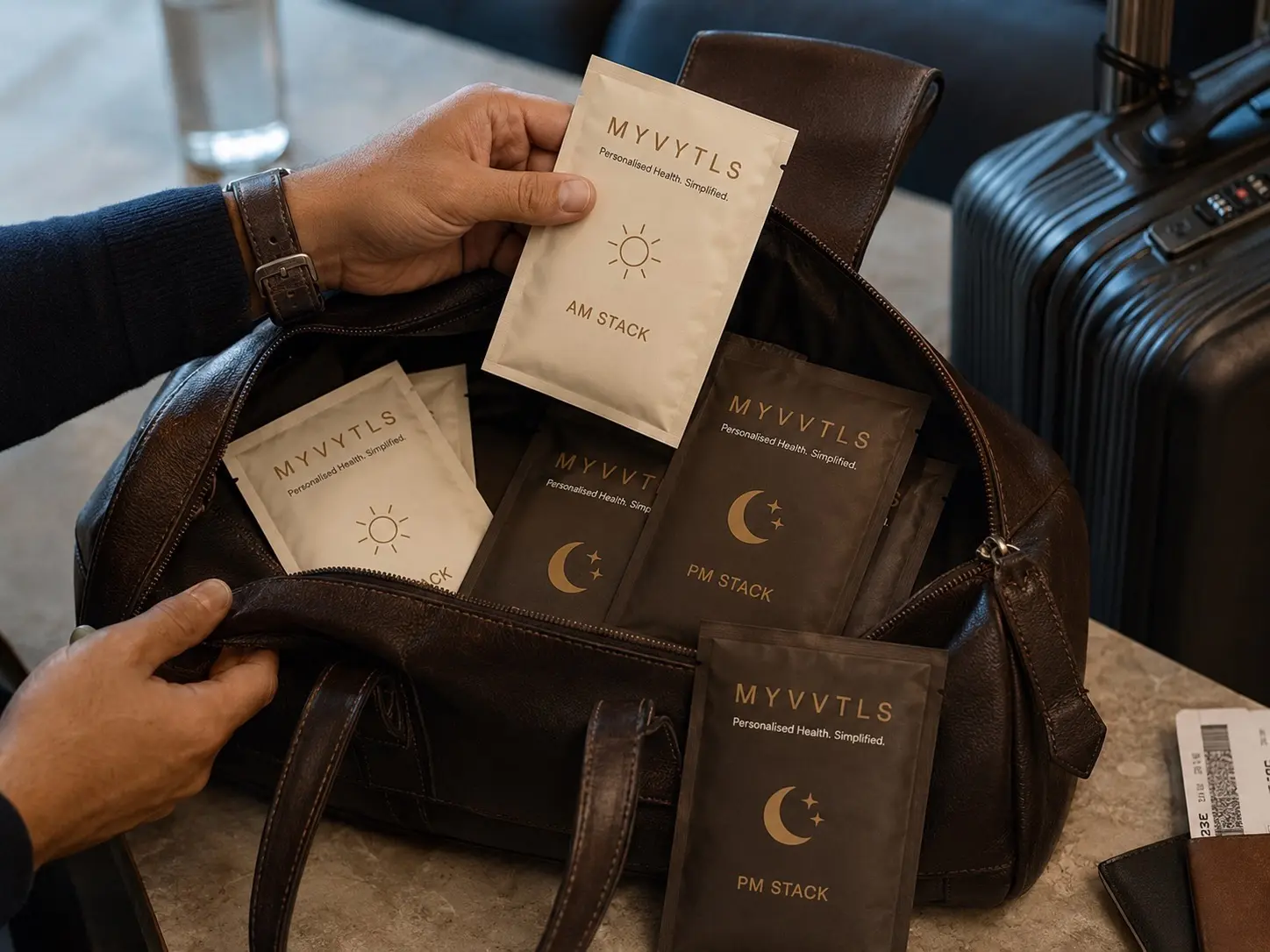 MYVYTLS daily packs prepared for travel